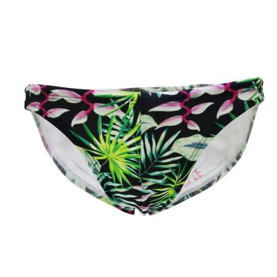 China Custom Logo Gym Beach Sports Mens High Waist Swimwear Anti-UV Print Custom Swimwear for sale