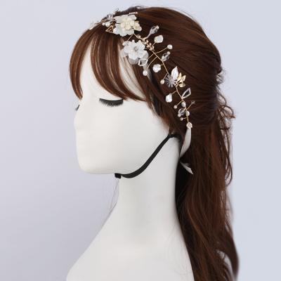 China Wholesale Elegant Crystal Bridal Hair Accessories Wedding Metal Flower Hair Decorations for sale