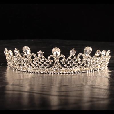 China Luxury Champagne Bridal Tiara And Wedding Crown In Crystal Hj 2 Hj2 for sale