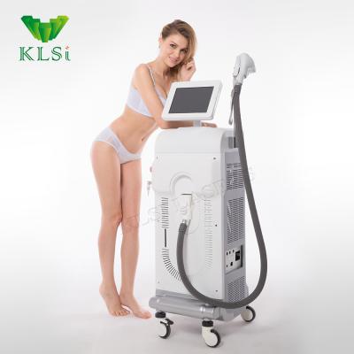 China New technology 3 808 1064nm diode laser hair removal hair removal technology 755 wavelength with vacuum beauty machine hair removal laser diodo for sale