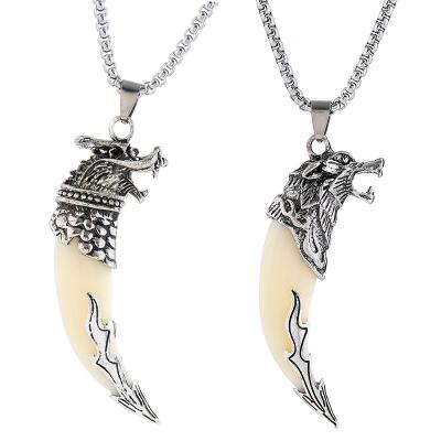 China National Wholesale Wolf Jewelry High Quality Manufacturer Direct Selling Personality Men's Necklaces Style Pendant Necklace for sale