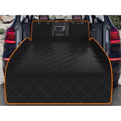 China Luxury Dog Trunk Cargo Liner Oxford Car SUV Seat Cover Pet Trunk Cover Waterproof Dog Support Car Back Seat Covers With Support Seat Cover non-slip cushion trunk pet for sale