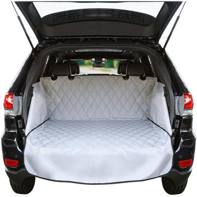 China Professional Detachable Dog Mats Car Pet Trunk Dog Trunk Cargo Liner Oxford Car SUV Seat Cover Premium Trunk Protection for sale