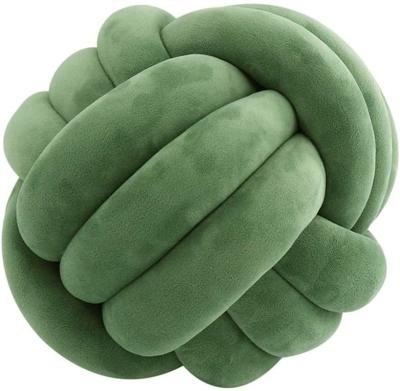 China Baby Cushion Knot Braided Folded Pillow Ball Around Cushion Pillows, Kids Room Decoration Plush Toys Baby for sale