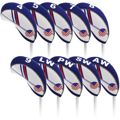 China Golf Iron Head Covers Golf Club Neoprene Neoprene Golf Club Head Cover Wedge Iron Golf Club Protecto Neoprene Headcover Protector for Callaway, Ping, Taylormade, Cobra for sale