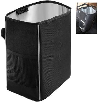 China Brief & Single Color Car Trash Can, Car Trash Bag, 2.2 Gallon Black Hanging Waterproof Thicken, Collecting Car Trash for sale