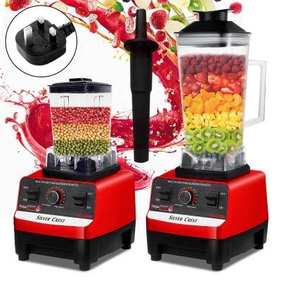 China 2022 Silver Multifunction Hot Selling Peak Power 4500W 220V Heavy Duty High Speed ​​Commercial Kitchen Juicer Blender Electric Blender for sale