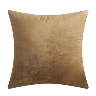 China Simple Sheer Color Tile Cushion Cover Wholesale Sofa Cover Velvet Cushion Cover for sale