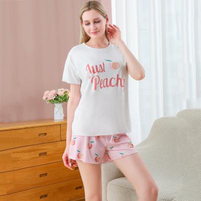 China New Breathable Loungewear Girl Cartoon Character Breathable Sleepwear Printed Shorts Sleepwear Pajamas For Women Set for sale