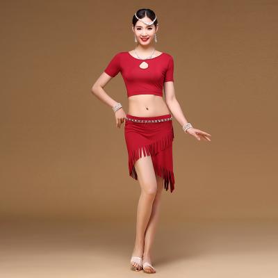 China .anti-shrink belly dance lesson wear belly dance practice antibacterial modal wear. Anti-wrinkle.Breathable for women for sale