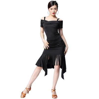 China Cheap Micro Fiber Dresses Short Sleeve Latin Practice Wear Plus Size for sale