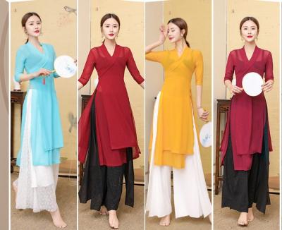 China Comfortable. Soft.elegant Chines classical dance clothes Hanfu beauty traditional belly dance dazzling practice performance China elegant costumes for sale