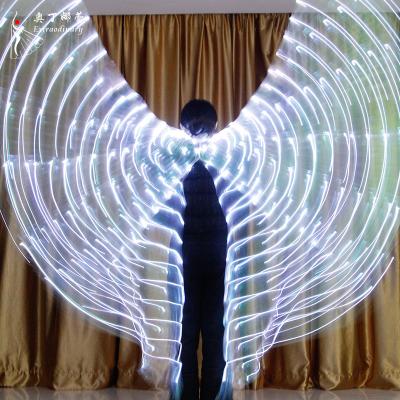 China 200pcs LED Make It Brighter White Light Butterfly Belly Dance ISIS Wings Adult Sale for sale