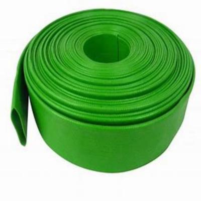 China 10 Bar/145psi Lightweight Heavy Duty PVC Lay Irrigation Discharge Layflat Hose for sale