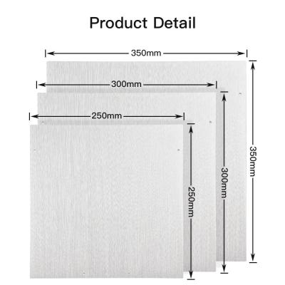 China Best Selling 350mm Voron Trident MIC-6 Super Flat Super Flat Aluminum Build Plate 8mm For VORON Trident 3d Printer DIY Parts for sale