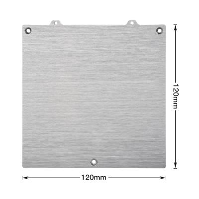 China Super Flat 3d Printer DIY Parts 120X120mm Voron V0.1 1.1 Super Flat Aluminum Build Plate For VORON 0.1 V1.1 for sale