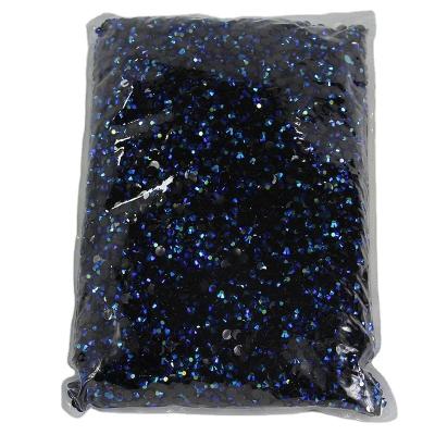 China Nail Art Resin Embellishments Black Base Flatback Bling Around Rhinestone Gem Glitter Applique Dark Blue ab for sale