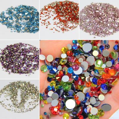 China Wholesale Non Hotfix Flatback Decorations Flatback Decorations Embellishments Mix Cut Rhinestones for sale