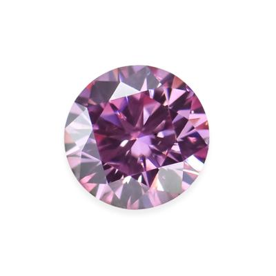 China Iridescent / Iridescent Luxury Brilliant Quality Gem Pink Moissanite Loose Round Cut Diamond Multicolor VVS Diamond for sale