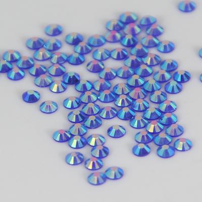 China Flatback Mix Size Flatback ab Rhinestones Crystal Chains For Jewelry Jelly Blue Resin Rhinestones for sale