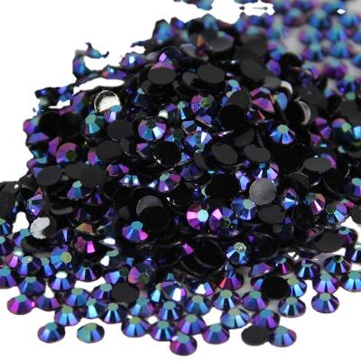 China Flatback Multiple Class 14 Available Faceted Round Gem Nail Art Decor Moonlight ab Resin Fake Stones for sale