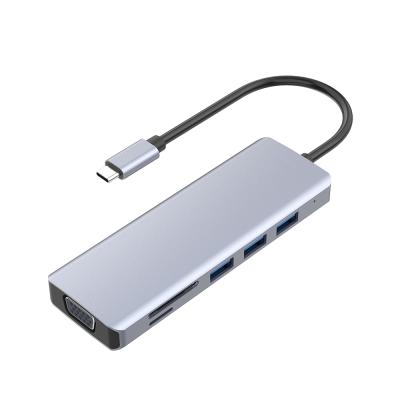 China USB Hub 3.0 USB Splitter USB 7 Ports Device Usb C Hub Multi Port High Speed ​​On/Off Switch USB Port Adapter For Computer Laptop for sale