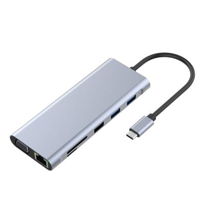 China Portable USB Device USB C Hub 3.0 Adapter 7 Port Hub High Speed ​​Multi Port USB On/Off Switch Portable USB Splitter For Computer Laptop for sale