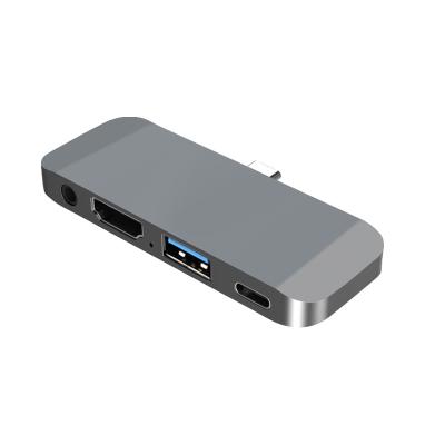 China OEM USB-c 3.5mm USB palladium hub custom type-c usb c device hub docking station for ipad pro for sale