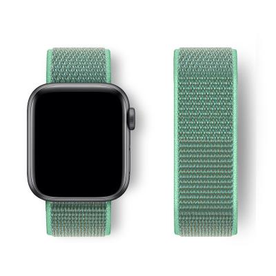 China Nylon Straps For Apple Watch Band 38/40mm 42/44mm, Sport Loop Replacement Woven Nylon Strap For iWatch Se 6 5 7 4 3 for sale