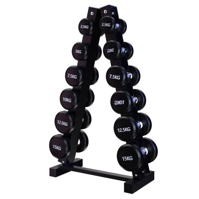 China Durable Accessories Weightlifting Gym Fitness Barbell Set Fixed Barbell Rack for sale