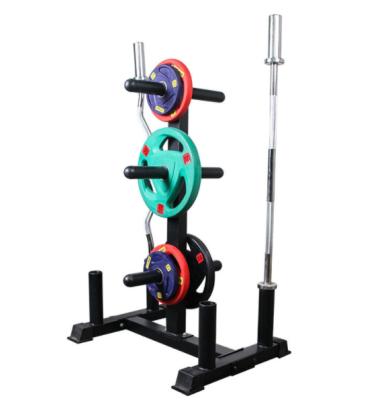 China Durable Weight Lifting Bumper Barbell Equipment Vertical Gym Rack Accessories for sale