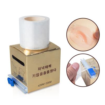 China Disposable PE Wrap Film 42MM*200M Microblading Plastic Tattoo Condom Eyebrow Tattoo Accessories For Permanent Makeup for sale