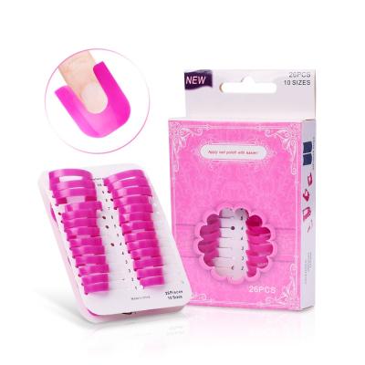 China Creative Nail Protector 26pcs/box Nail Polish Protector Shield Gel Manicure Puddle-Resistant Finger Cover Makeup Tool Nail Polish Plastic Varnish Protector for sale