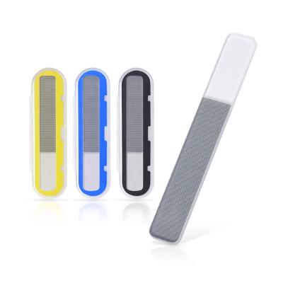 China Professional Nano Glass Nail File Manicure Art Glass Sanding Polishing Grinding Nail Clear for sale