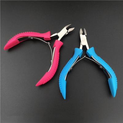 China Wholesale Colorful Finger Cuticle Trimmer Comfort Grip Nail Nipper Stainless Steel Remover Cutter Scissors For Toenail Toenail for sale