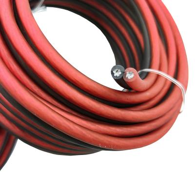 China Car Audio Home Audio Manufacturing 10 12 14 16 18 A.W.G. Transparent High End Speaker Cable red and black with soft touch flexible PVC jacket for sale