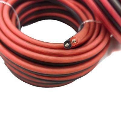 China Car audio home audio manufacturing black red OFC 2 core to equipotential lines tinned copper speaker cable A.W.G. 10AWG 16 with flexible PVC jacket for sale