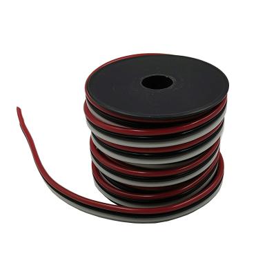 China Overhead 16GA 16 Gauge Parallel Electrical Auto Electrical Wire Black Red White Primary 3 Wire With PVC Jacket Insulation for sale