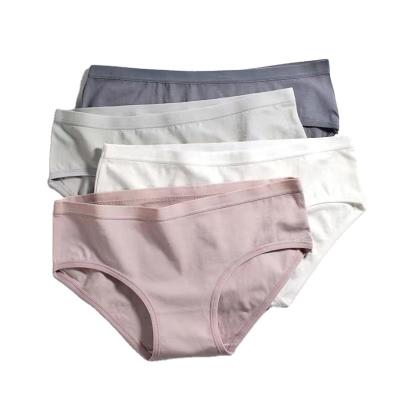 China Antibacterial Japanese Cute Breathable Low Rise Cotton Panties Cotton Panties Simple Soft Scarless Bottoms Female Student Girls for sale