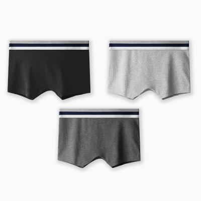 China Simple style trend women's boxers underwear cotton solid color sports t waist breathable beautiful unisex breathable mid shorts for sale