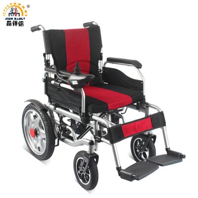 China Carbon Steel Motorized Foldable Electric Power Wheelchair For Disabled for sale