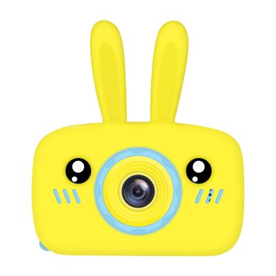 China Gift Kids Camera Rabbit Wholesale Silicon Rubber Case Kids Digital Camera 2.0 Inch Screen Mini Children Camera HD Digital Cameras for sale