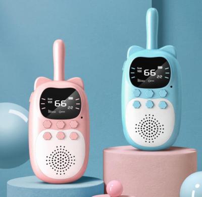 China Factory sale rechargeable mini kids outdoor walkie talkie 2 packs for kids for sale