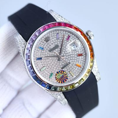 China Skeleton Mechanical Stainless Steel R Skeleton Mechanical Waterproof Top Brand Ladies Watch Luxury Transparent Sports Watch 057 for sale