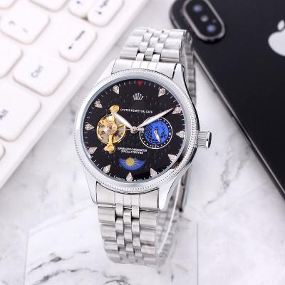 China 2022 Luxury Transparent Men's Sports Watch Business Top Brand Waterproof Skeleton Mechanical Stainless Steel R 066 for sale