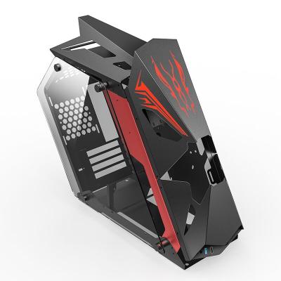 China Wholesale With Side Panel Window Gaming Computer Case Computer Case ABS Panel With Fan Power Supply Style Gaming Computer ATX PC Case for sale