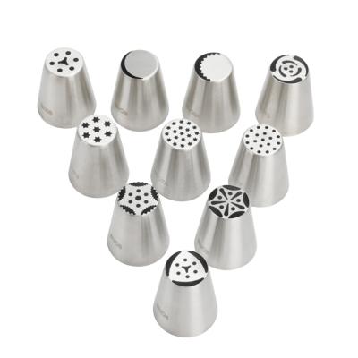 China Stocked Stainless Steel Pastry Nozzles Cake Decorating Piping Icing Tips Sets Cake Decorating Tools for sale