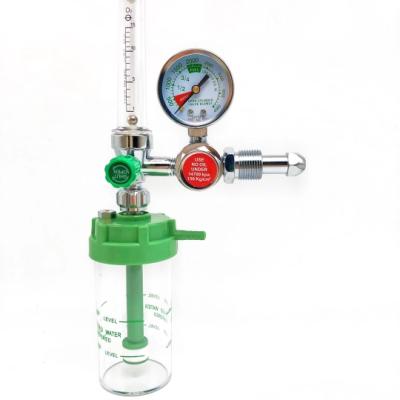 China Hospital Nurse High Quality Medical Oxygen Regulator Oxygen Flowmeter with Humidifier Oxygen Inhaler for sale