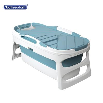 China Freestanding Bathroom Folding And Portable Plastic Bathtub For Baby Or Adult Te koop