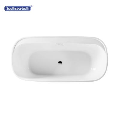 China Xuancheng 1.7M Bathtub Size Rectangular Seamless Freestanding Teuco PVC Acylic Freestanding Bathtub Adult Te koop